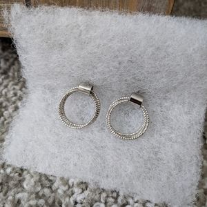 Loft Silver Triple Hoop Earrings